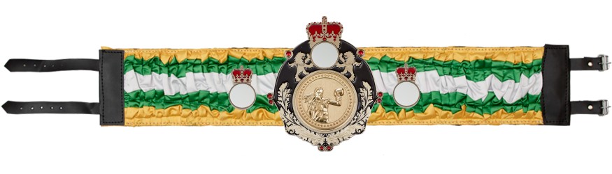 QUEENSBURY FEMALE BOXING SILK CHAMPIONSHIP BELT - QUEEN/B/FEMBOXG/SILK - AVAILABLE IN 6 COLOURS